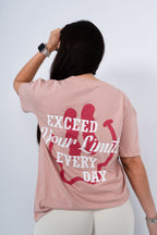 T-SHIRT OVERSIZE EXCEED ROSADO