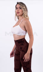 LEGGINS TIE DYE - MARRON