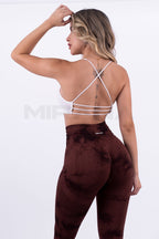 LEGGINS TIE DYE - MARRON