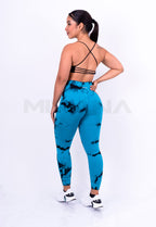 LEGGINS TIE DYE - TURQUESA