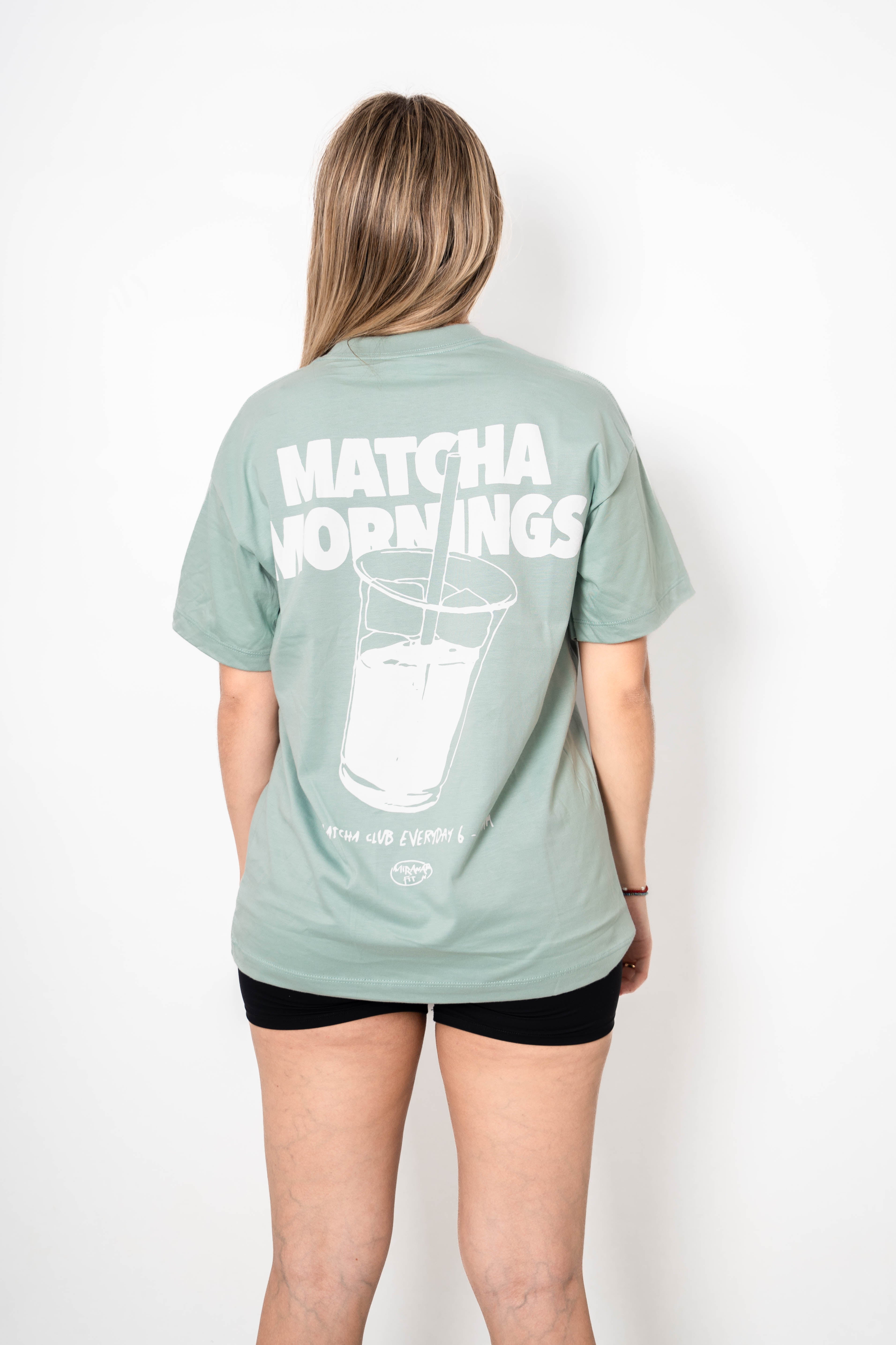 T-SHIRT OVERSIZE MATCHA MORNINGS
