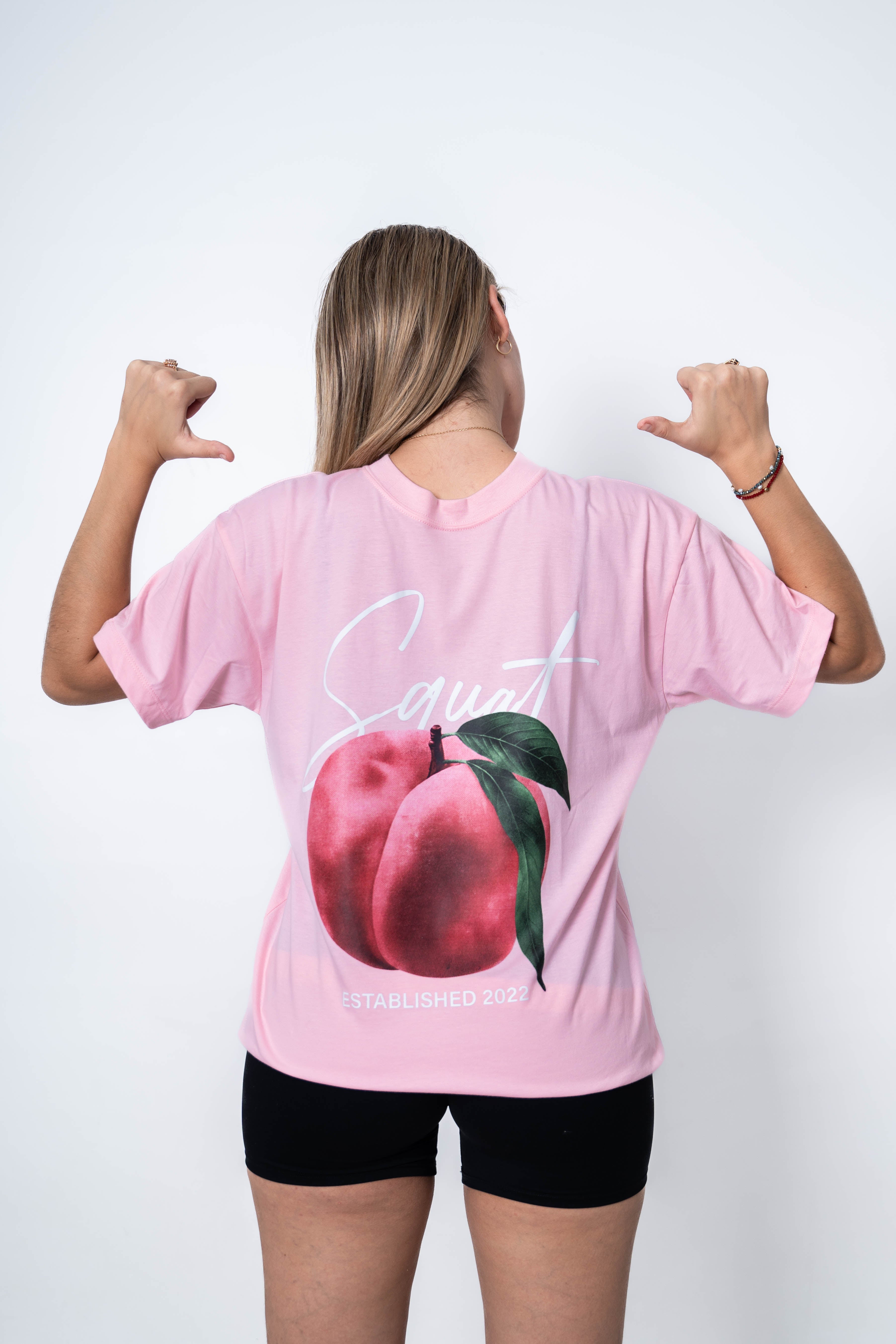 T-SHIRT OVERSIZE PEACH SQUAT