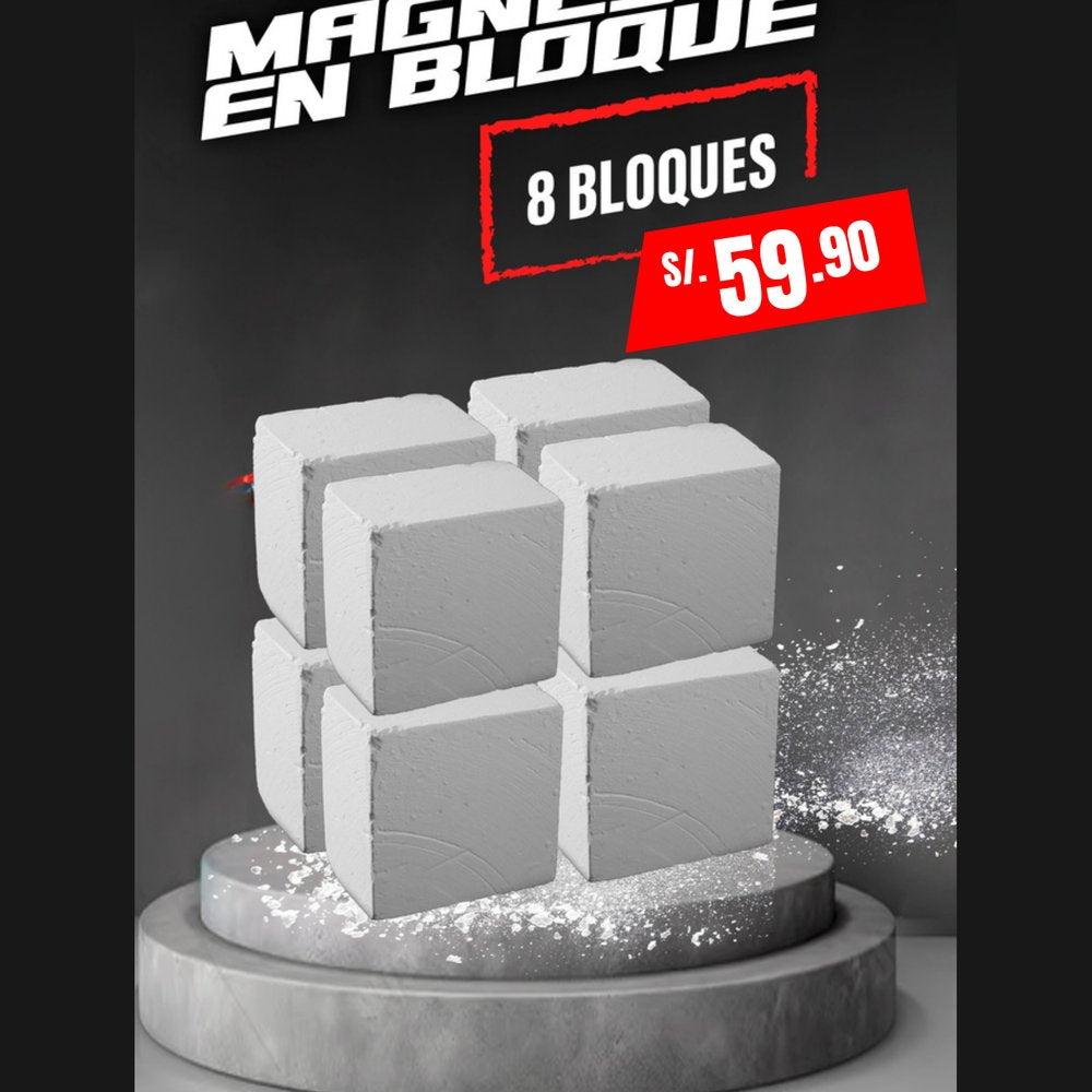 Caja de Magnesio en Bloque (8 Bloques) - accesorio para gimnasio Mirana Fit