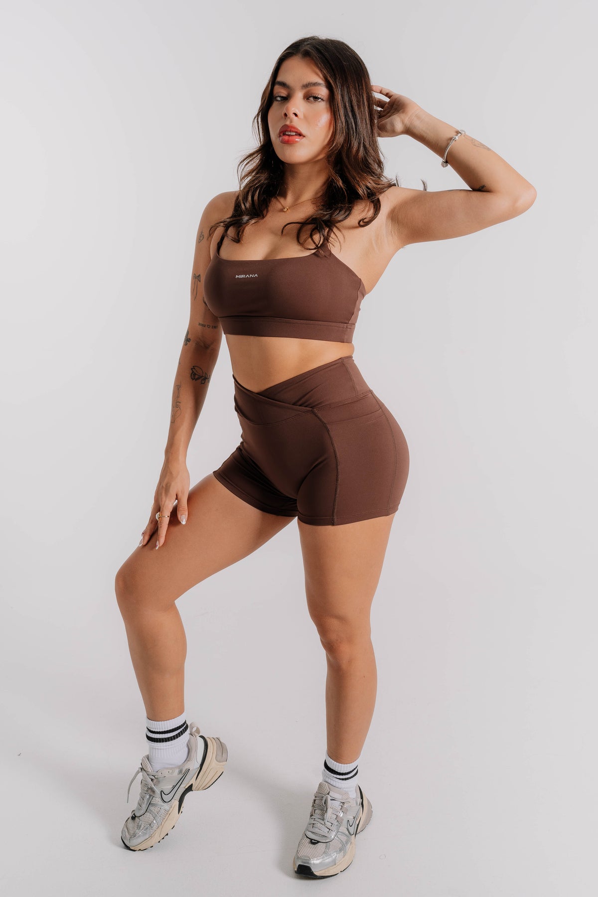 Set Curve V marrón - conjunto deportivo para mujer Mirana Fit (2)