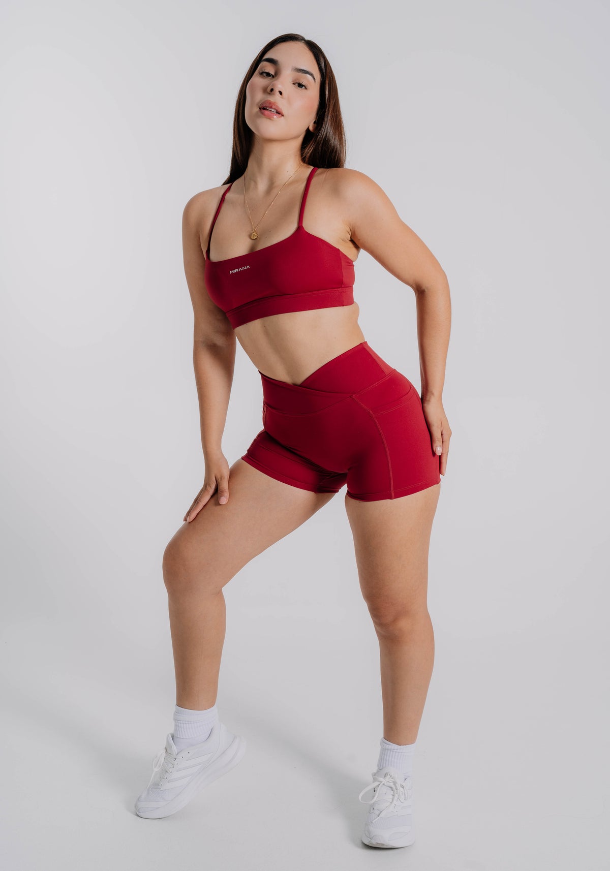 Set Curve V rojo - conjunto deportivo para mujer Mirana Fit (2)