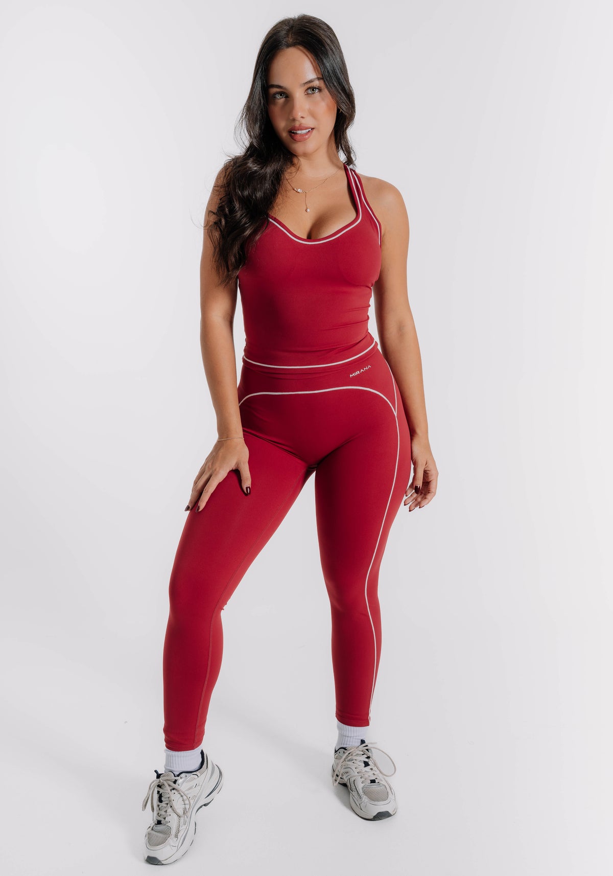 Set Sculpt rojo - conjunto deportivo para mujer Mirana Fit (2)
