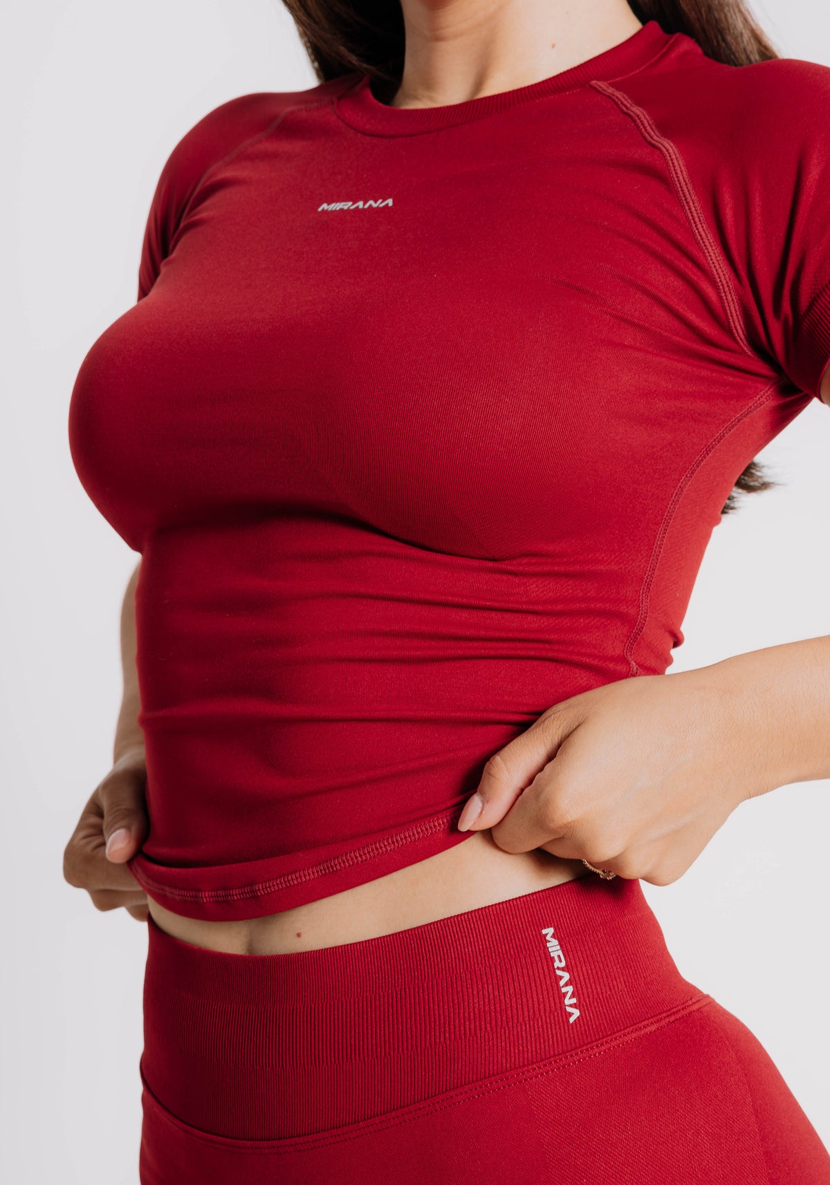 Set Soft rojo - conjunto deportivo para mujer Mirana Fit (3)