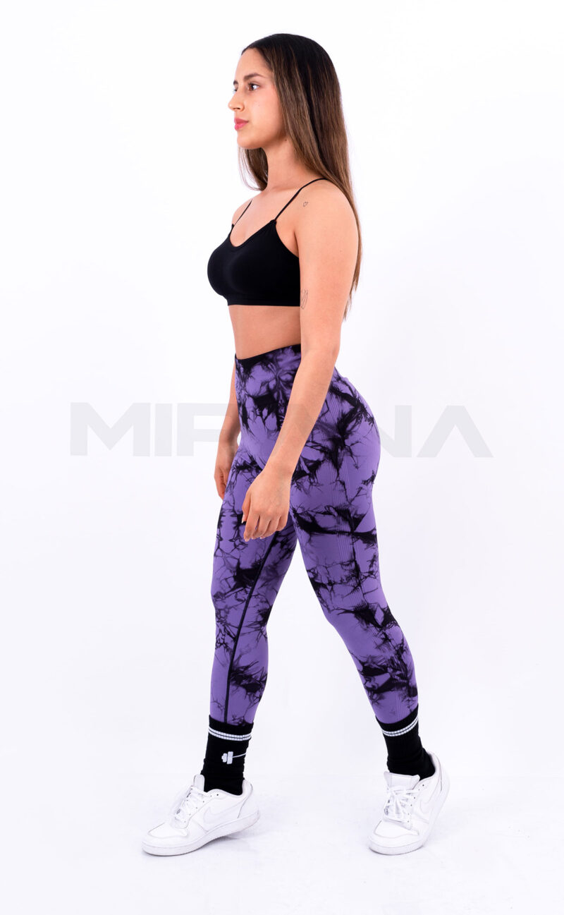 LEGGING TIE DYE - MORADO CON NEGRO - Imagen 2