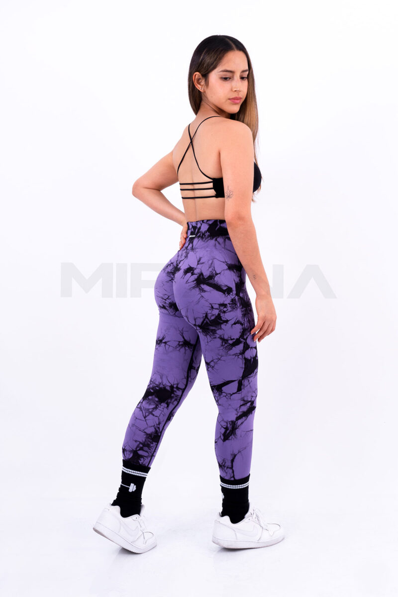 LEGGING TIE DYE - MORADO CON NEGRO - Imagen 3