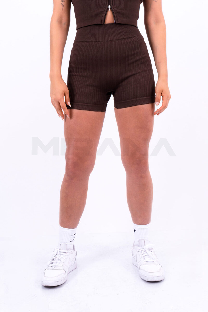 SET ATENEA - SHORT Y CHALECO - MARRON - Imagen 4