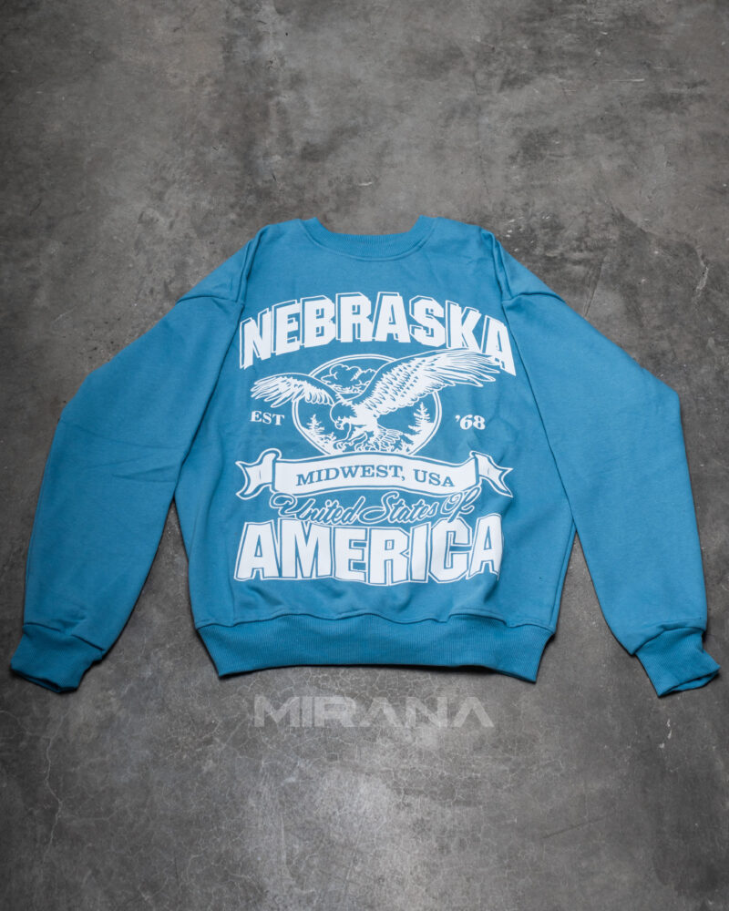 POLERA NEBRASKA - CELESTE